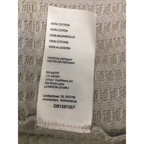 Free People NWT Juicy Long Sleeve Waffle Knit Thermal Shirt S Color: Stone Cold - Picture 8 of 12